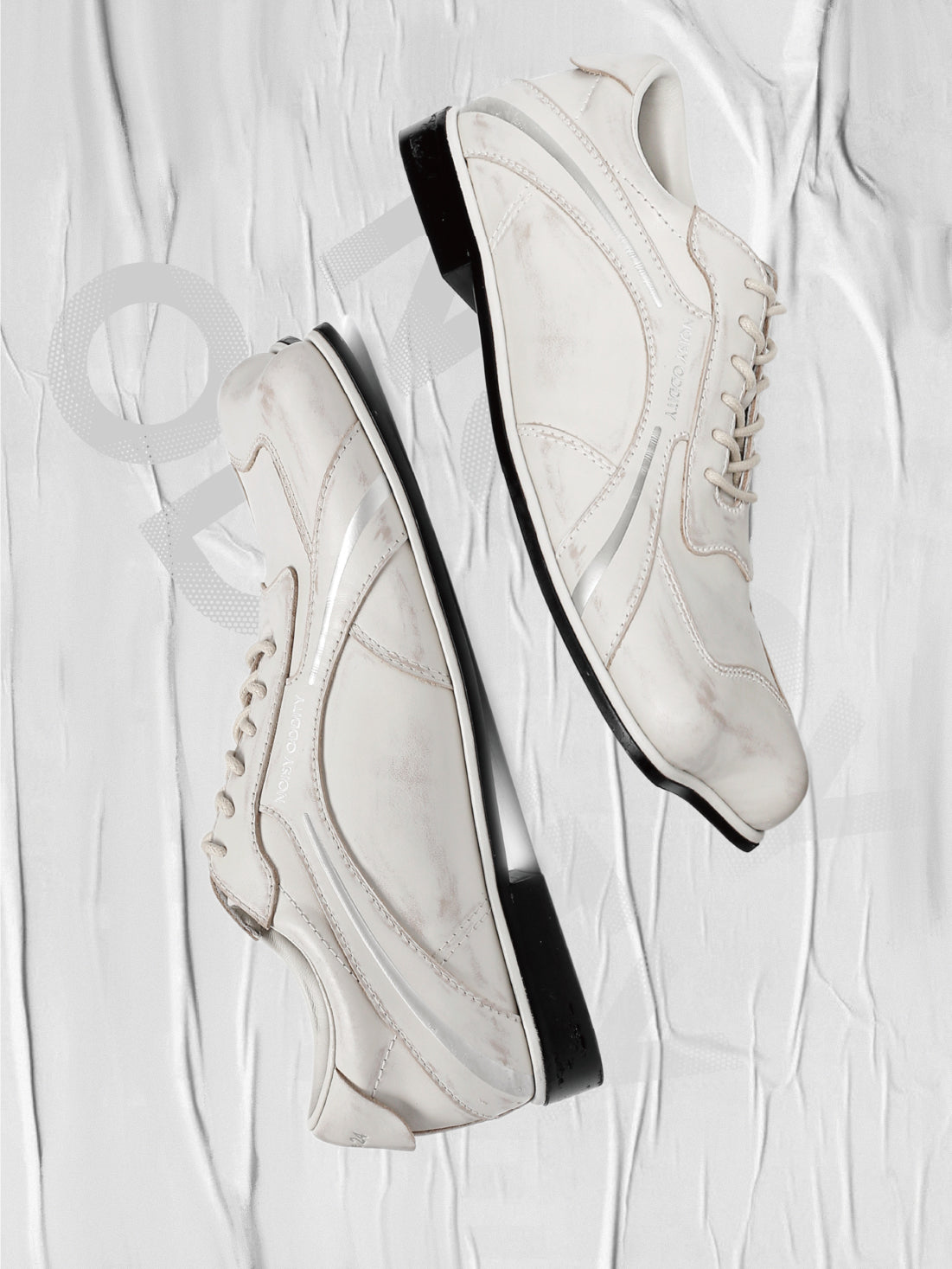 Cyber Butterfly Derby Sneakers White